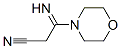 Morpholine,  4-(2-cyano-1-iminoethyl)-  (9CI) Struktur