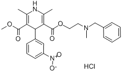 Nicardipine hydrochloride Struktur