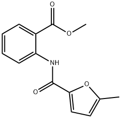 Benzoic acid, 2-[[(5-methyl-2-furanyl)carbonyl]amino]-, methyl ester (9CI) Struktur