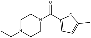 Piperazine, 1-ethyl-4-[(5-methyl-2-furanyl)carbonyl]- (9CI) Struktur