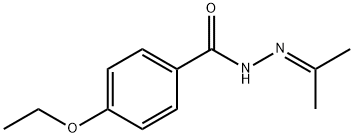 Benzoic acid, 4-ethoxy-, (1-methylethylidene)hydrazide (9CI) Struktur