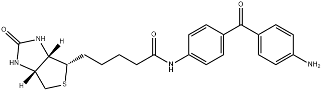 1H-Thieno[3,4-d]iMidazole-4-pentanaMide, N-[4-(4-aMinobenzoyl)phenyl]hexahydro-2-oxo-, (3aS,4S,6aR)- Struktur