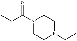 Piperazine, 1-ethyl-4-(1-oxopropyl)- (9CI) Struktur