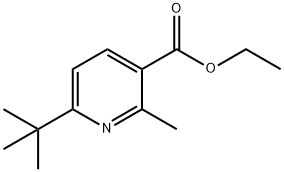 ETHYL 6-TERT-BUTYL-2-METHYLNICOTINATE Struktur