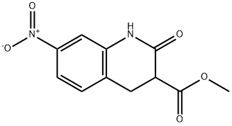 METHYL 1,2,3,4-TETRAHYDRO-7-NITRO-2-OXOQUINOLINE-3-CARBOXYLATE Struktur