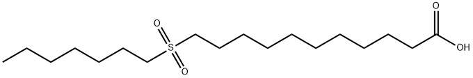 11-heptylsulfonylundecanoic acid Struktur