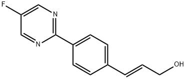 2-Propen-1-ol,3-(5-fluoro-2-pyrimidinyl)-,(2E)-(9CI) Struktur