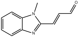 2-Propenal,3-(1-methyl-1H-benzimidazol-2-yl)-,(2E)-(9CI) Struktur