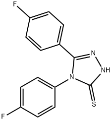 4,5-BIS(4-FLUOROPHENYL)-4H-1,2,4-TRIAZOLE-3-THIOL Struktur