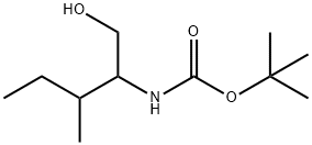 Carbamic acid, [1-(hydroxymethyl)-2-methylbutyl]-, 1,1-dimethylethyl ester Struktur