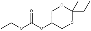 Carbonic acid, ethyl 2-ethyl-2-methyl-1,3-dioxan-5-yl ester (9CI) Struktur