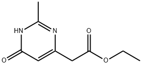 ethyl (6-hydroxy-2-methylpyrimidin-4-yl)acetate Struktur