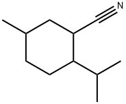 Cyclohexanecarbonitrile, 5-methyl-2-(1-methylethyl)- (9CI) Struktur