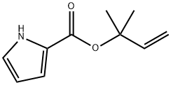 1H-Pyrrole-2-carboxylic acid 1,1-dimethyl-2-propenyl ester Struktur