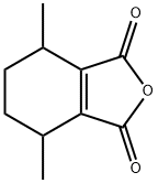 3,6-Dimethyl-1-cyclohexene-1,2-dicarboxylic anhydride Struktur