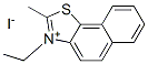 3-ethyl-2-methylnaphtho[2,1-d]thiazolium iodide Struktur