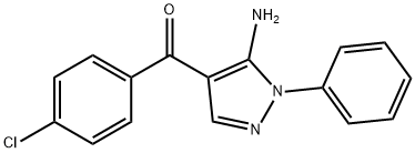 (5-AMINO-1-PHENYL-1H-PYRAZOL-4-YL)(4-CHLOROPHENYL)METHANONE Struktur