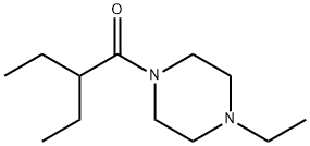 Piperazine, 1-ethyl-4-(2-ethyl-1-oxobutyl)- (9CI) Struktur