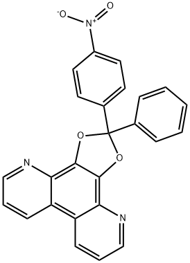 2-(4-Nitrophenyl)-2-phenyl-1,3-dioxolo[4,5-f][4,7]phenanthroline Struktur