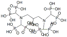 2-hydroxy-1,3-propylenediamine-N,N,N',N'-tetra(methylenephosphonic acid) Struktur