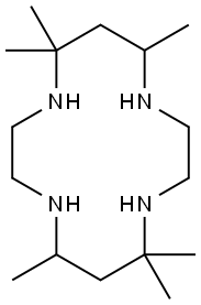 2,2,4,9,9,11-HEXAMETHYLTETRAAZA-14-CROWN-4 HYDRATE Struktur