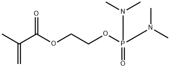 2-[[bis(dimethylamino)phosphinyl]oxy]ethyl methacrylate Struktur