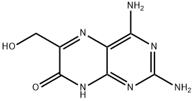 2,4-diamino-6-hydroxymethyl-7-hydroxypteridine Struktur