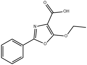 5-ETHOXY-2-PHENYL-1,3-OXAZOLE-4-CARBOXYLIC ACID Struktur