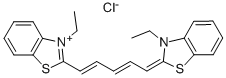 1-ETHYL-2-(5-(1-ETHYL-1,3-BENZTHIAZOLIN-2-YLIDEN)-PENTA-1,3- DIEN-1-YL)-1,3-BENZTHIAZOLIUM-CHLORIDE Struktur