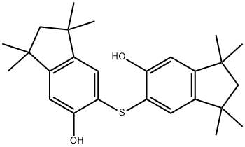 6,6'-thiobis[2,3-dihydro-1,1,3,3-tetramethyl-1H-inden-5-ol] Struktur