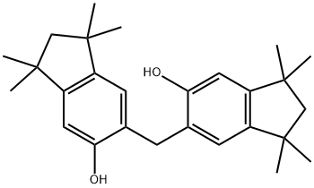 6,6'-methylenebis[1,1,3,3-tetramethylindan-5-ol] Struktur