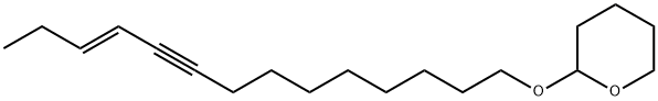 (E)-tetrahydro-2-(11-tetradecen-9-ynyloxy)-2H-pyran Struktur