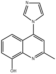 8-HYDROXY-4-(1H-IMIDAZOL-YL)-2-METHYLQUINOLINE Struktur