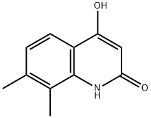 4-Hydroxy-7,8-dimethyl-2(1H)-quinolone Struktur