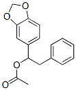 (1-benzo[1,3]dioxol-5-yl-2-phenyl-ethyl) acetate Struktur