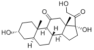 5-ALPHA-PREGNAN-3-BETA, 17,21-TRIOL-11,20-DIONE Struktur