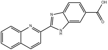 2-Quinolin-2-yl-1H-benzimidazole-5-carboxylic acid Struktur