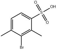 3-bromo-2,4-dimethyl-benzenesulfonic acid Struktur