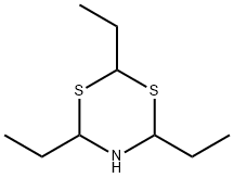 Dihydro-2,4,6-triethyl-1,3,5-[4H]-dithiazine Struktur