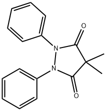 4,4-Dimethyl-1,2-diphenyl-3,5-pyrazolidinedione Struktur