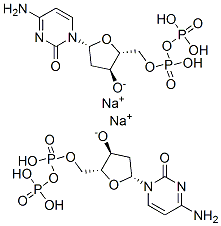 Cytidine 5'-(trihydrogen diphosphate), 2'-deoxy-, disodium salt  Structure