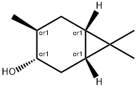 (1alpha,3beta,4alpha,6alpha)-4,7,7-trimethylbicyclo[4.1.0]heptan-3-ol Struktur