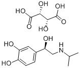 (-)-ISOPROTERENOL (+)-BITARTRATE SALT Struktur