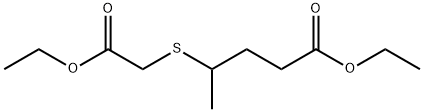 4-[(2-Ethoxy-2-oxoethyl)thio]pentanoic acid ethyl ester Struktur