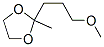 2-(3-Methoxypropyl)-2-methyl-1,3-dioxolane Struktur