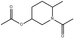 Acetic acid 1-acetyl-6-methylpiperidin-3-yl ester Struktur