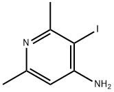 3-IODO-4-AMINO-2,6-DIMETHYLPYRIDINE Struktur