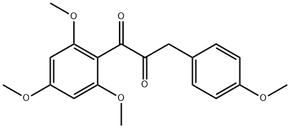 3-(4-Methoxyphenyl)-1-(2,4,6-trimethoxyphenyl)-1,2-propanedione Struktur