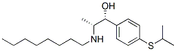 (R*,R*)-4-[isopropylthio]-alpha-[1-(octylamino)ethyl]benzyl alcohol Struktur