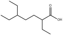 2,5-Diethylheptanoic acid Struktur